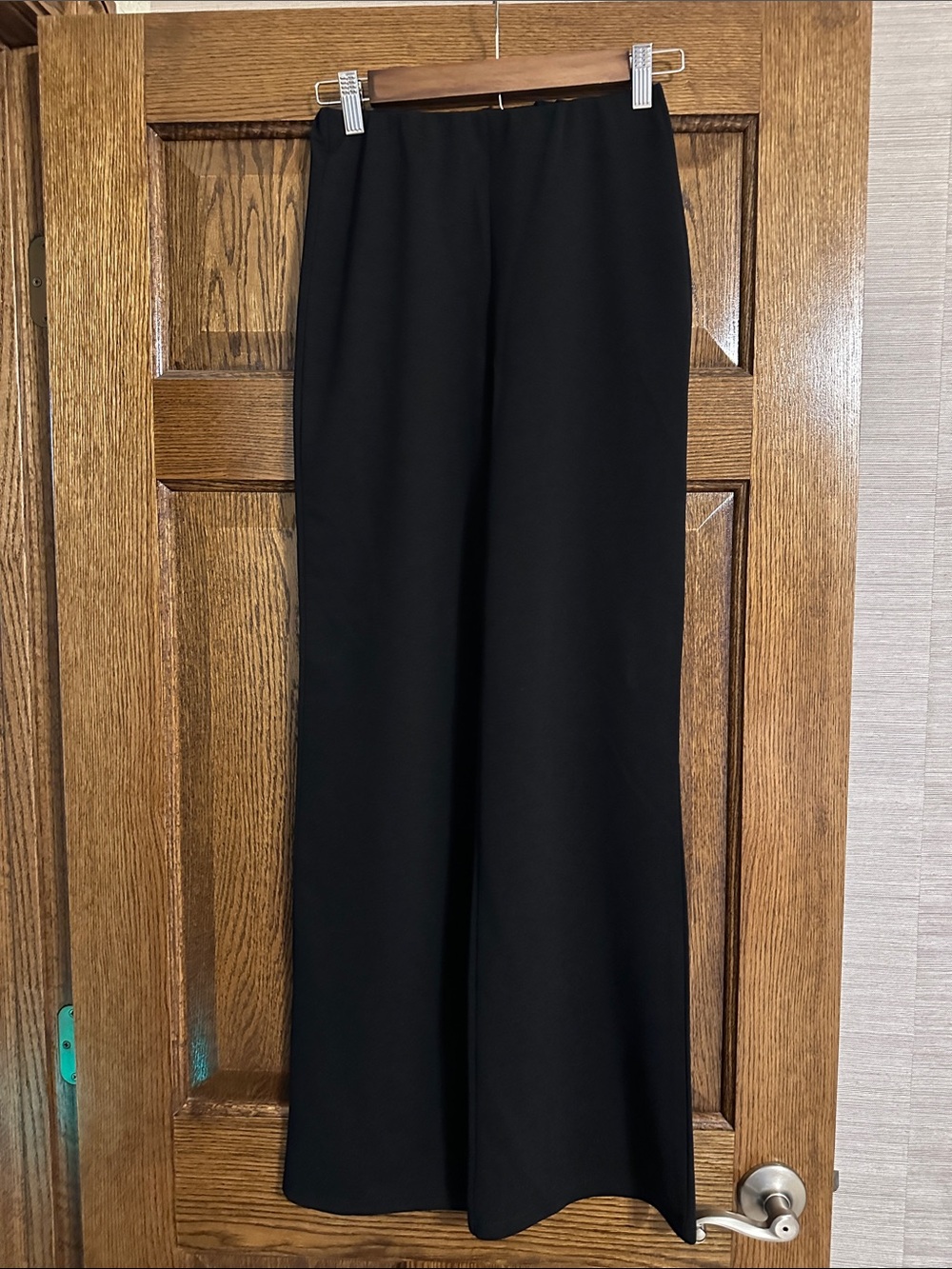 SHEIN Black High-Waist Wide-Leg Pants
